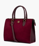 RTW - Burgundy suede workplace handbag