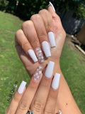 Nail Queen- White butterfly