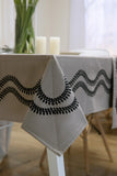 Sapphire - Charcoal - Table Cover