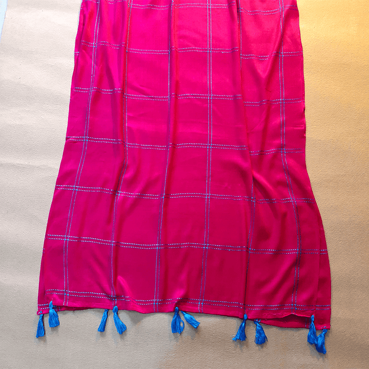 【pi-】BIG CHECK STOLE Amazon.co.jp: Stole, Star Pattern, Check, Large Stole, Star