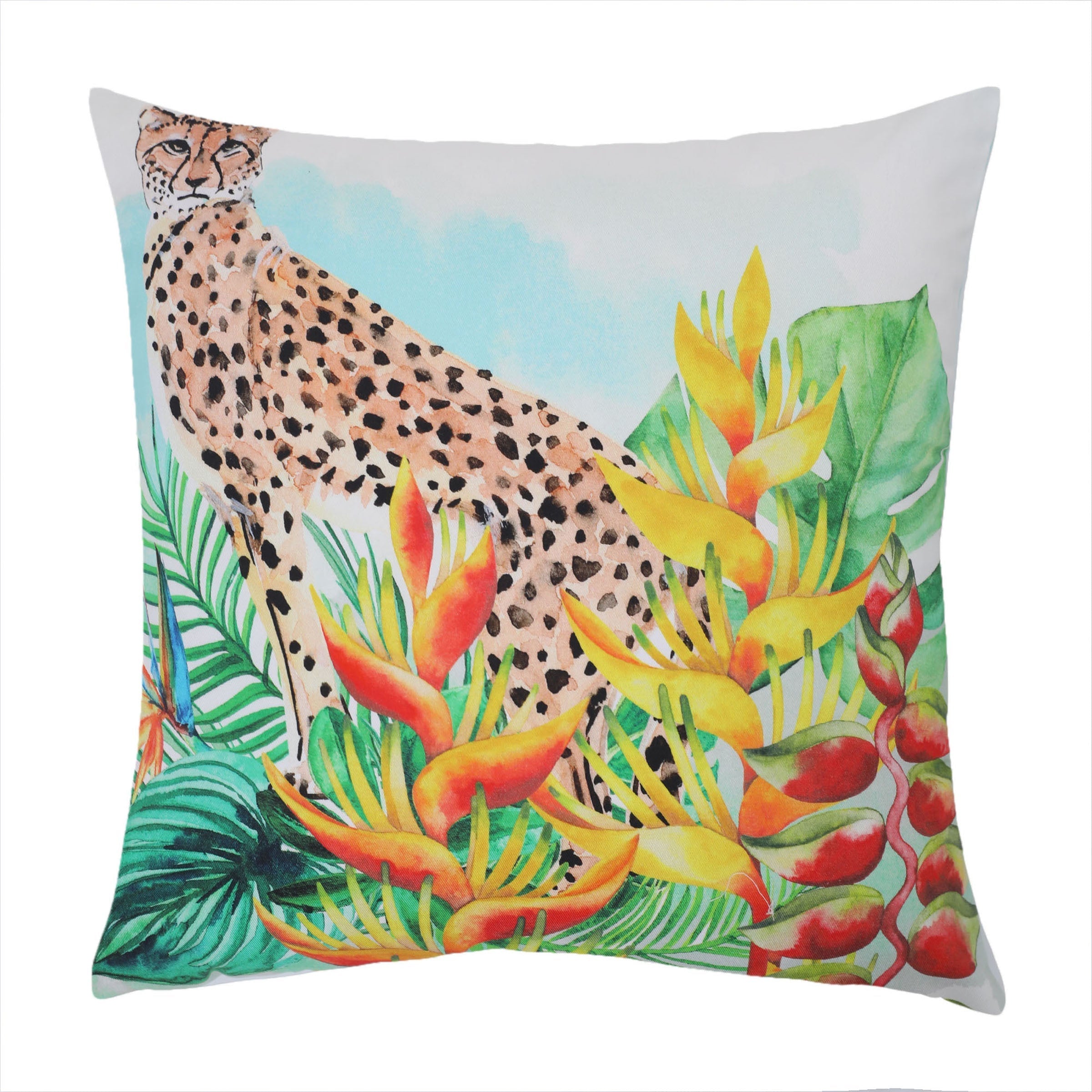 Sapphire Cheetah - Cushion Cover