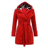 VYBE - Women Long Coat - Red