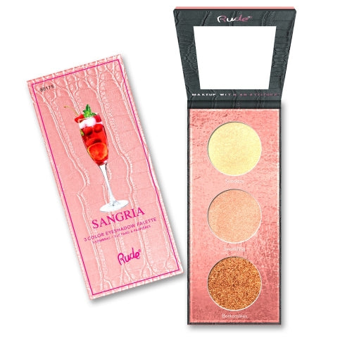 Rude Cosmetics - Cocktail Party Luminous Highlight / Eyeshadow Palette - Sangria