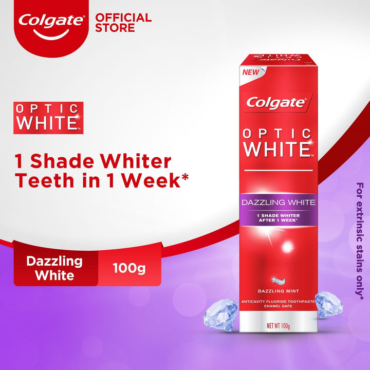 Colgate- Optic White Dazzling White, 100g