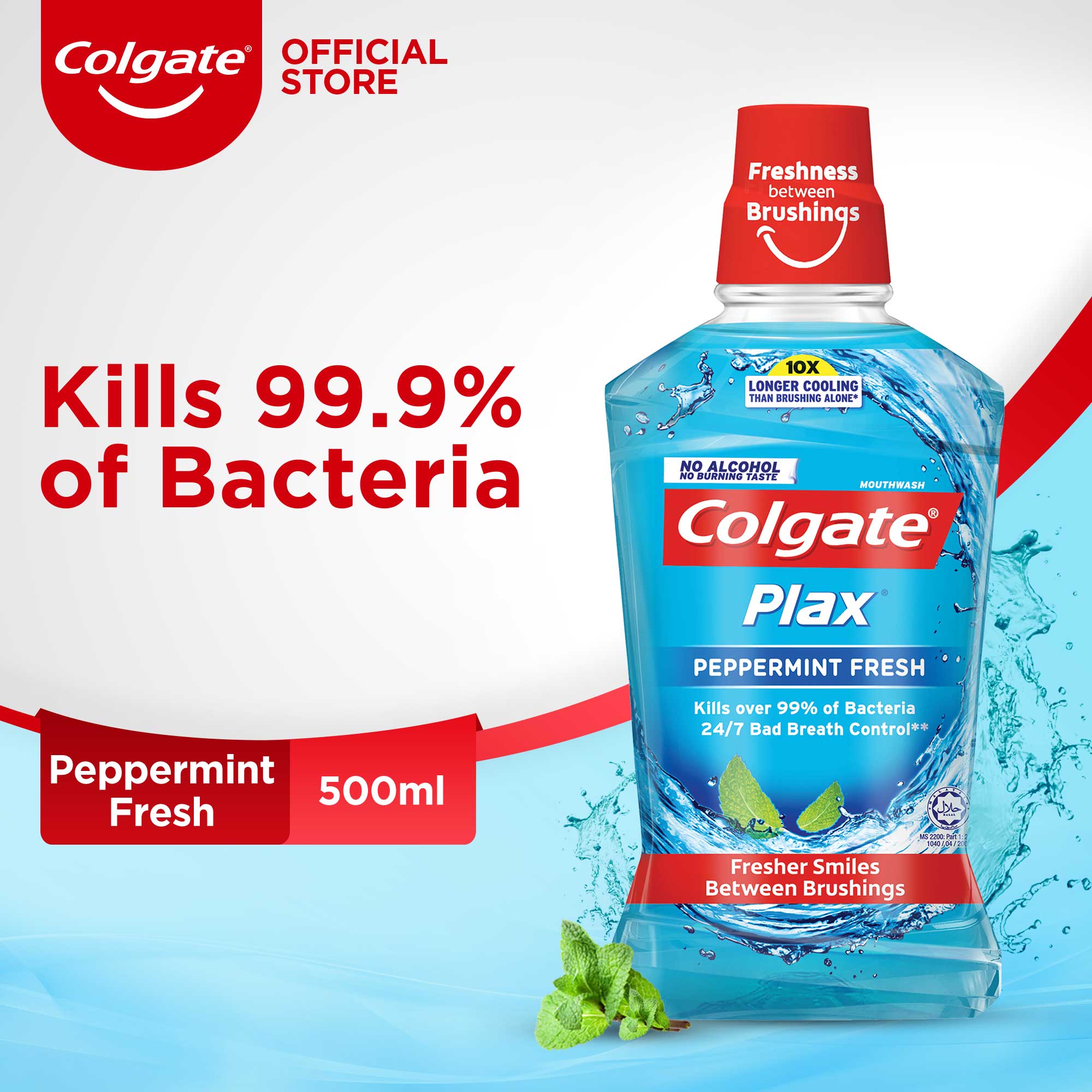 Plax Colgate- Plax Peppermint Fresh Mouthwash, 500ml – Bagallery
