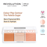 Revolution Relove- Colour Play Contour Trio Palette Sugar