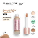 Makeup Revolution- Conceal & Define Foundation F7 23ml