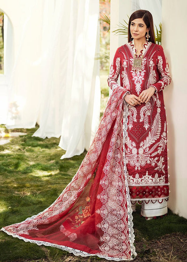 Maryam Hussain- Printed Lawn 3 Piece Unstitched Suit-Neal- DNO-2