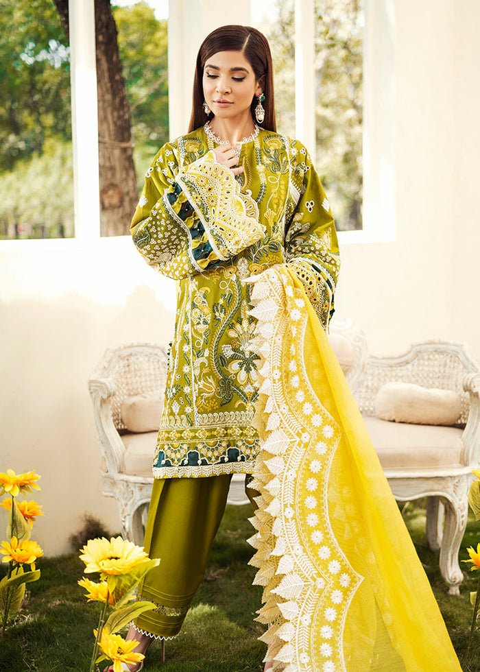 Maryam Hussain- Printed Lawn 3 Piece Unstitched Suit-Olivia- DNO-3