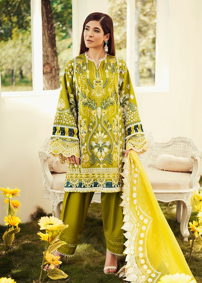 Maryam Hussain- Printed Lawn 3 Piece Unstitched Suit-Olivia- DNO-3