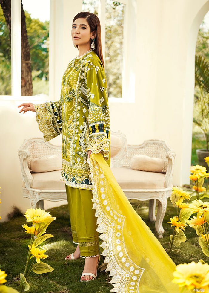 Maryam Hussain- Printed Lawn 3 Piece Unstitched Suit-Olivia- DNO-3