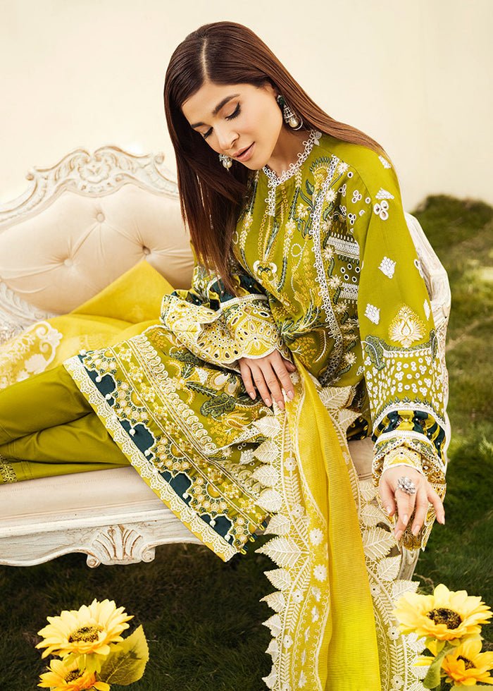 Maryam Hussain- Printed Lawn 3 Piece Unstitched Suit-Olivia- DNO-3