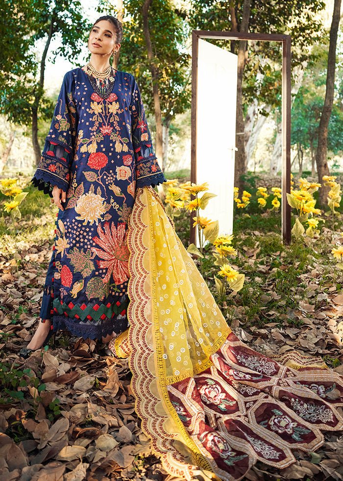 Maryam Hussain- Printed Lawn 3 Piece Unstitched Suit-French Knot- DNO-8