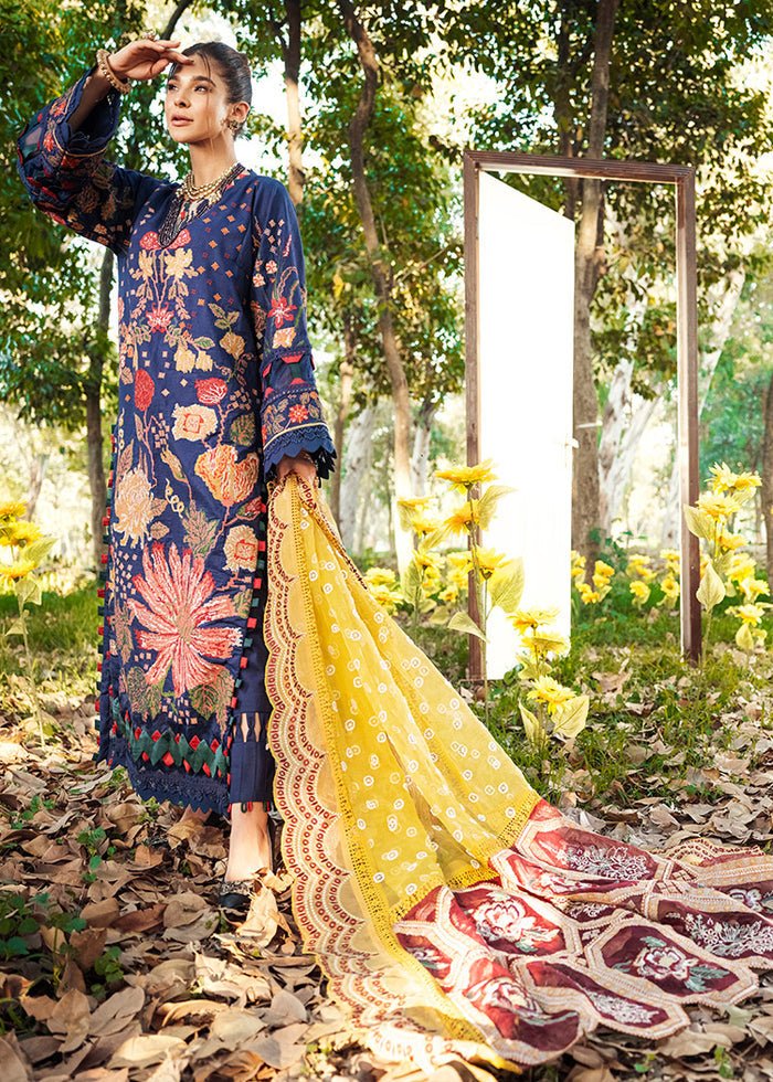 Maryam Hussain- Printed Lawn 3 Piece Unstitched Suit-French Knot- DNO-8