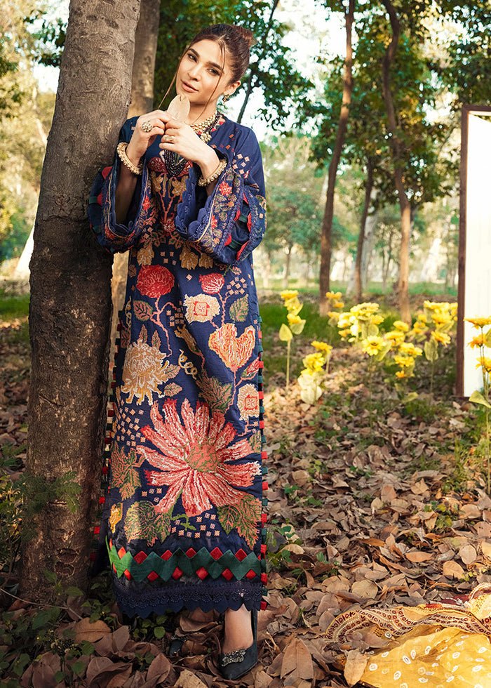 Maryam Hussain- Printed Lawn 3 Piece Unstitched Suit-French Knot- DNO-8