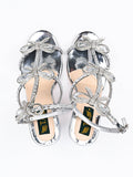 Tauheed Ansari Silver Fancy Bridal Wear Heels Sandal For Women's