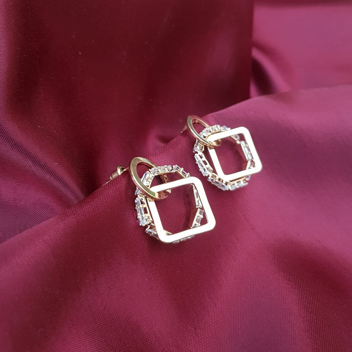 Raviiga- Geometrical Crystal Earrings