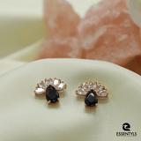 Essentyls-Black Rhinestone Studs