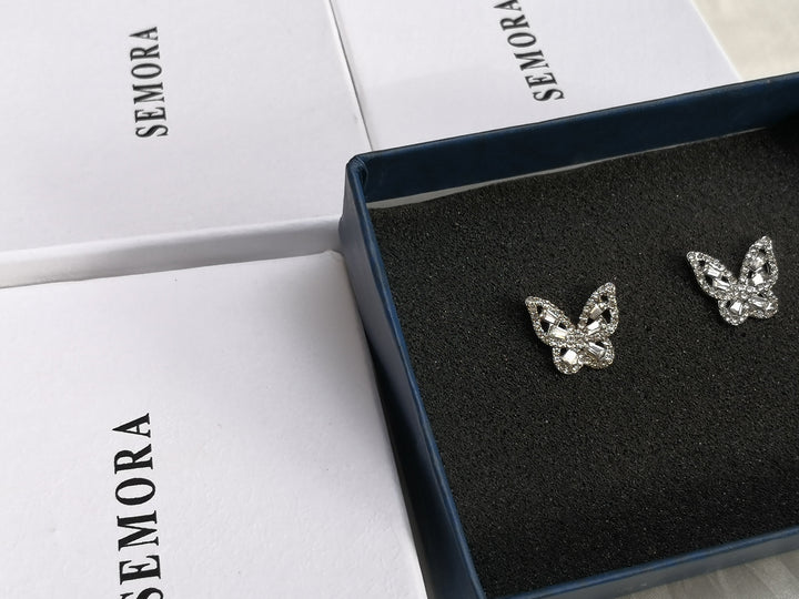 Semora Jewellery- Butterfly studs