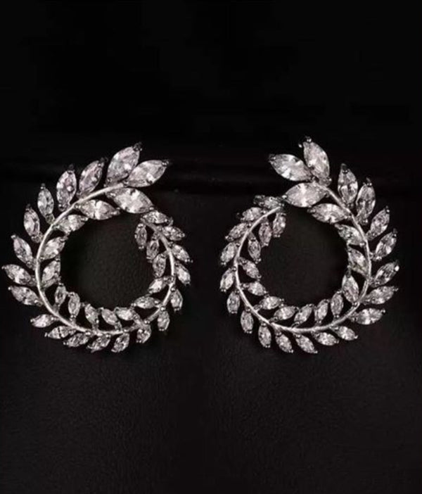 Semora Jewellery- Crescent Zircon studs