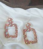 Semora Jewellery- Square Pink Earrings