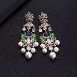 Semora Jewellery- Sapphire and Pearl Drop Earrings