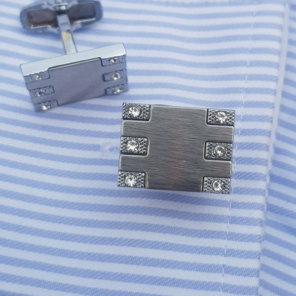 Raviiga- Men Rectangular Fancy Cufflinks