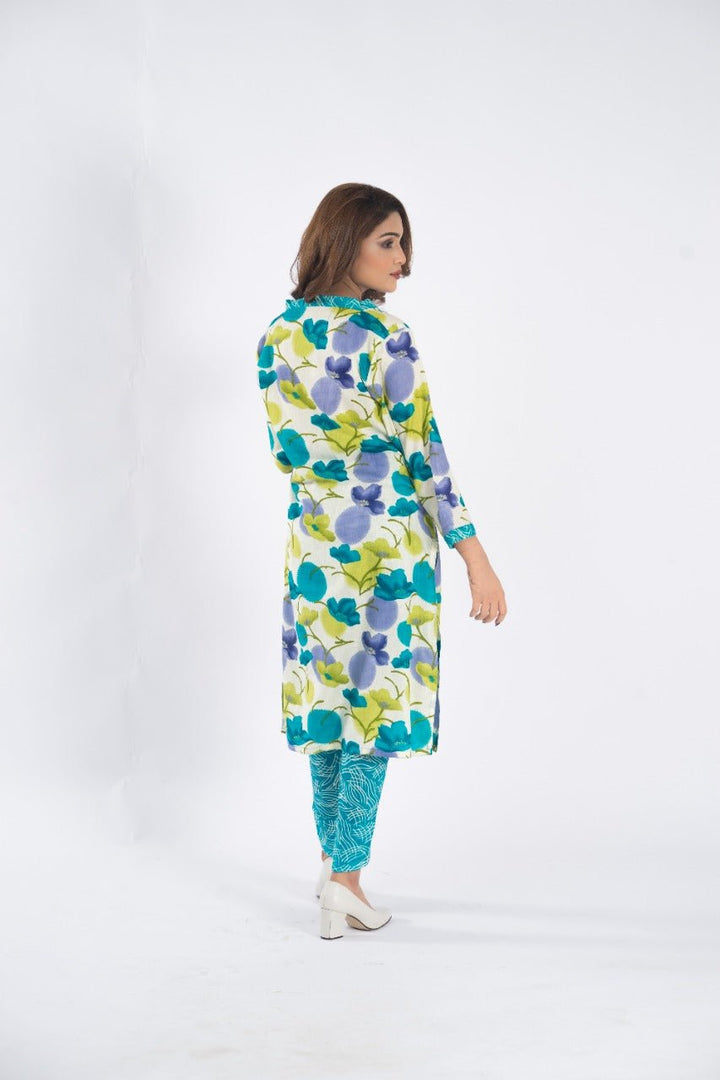 Emerce- Unstiched 2Pcs Lawn Suit - D3