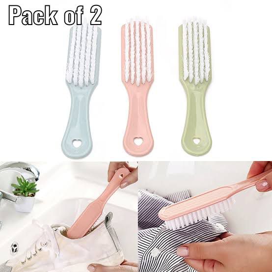 Emerce Pack of 2 Plastic Handy cleansing Brushes