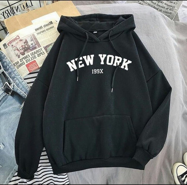 Emerce - New York Printed Hoodie - Black