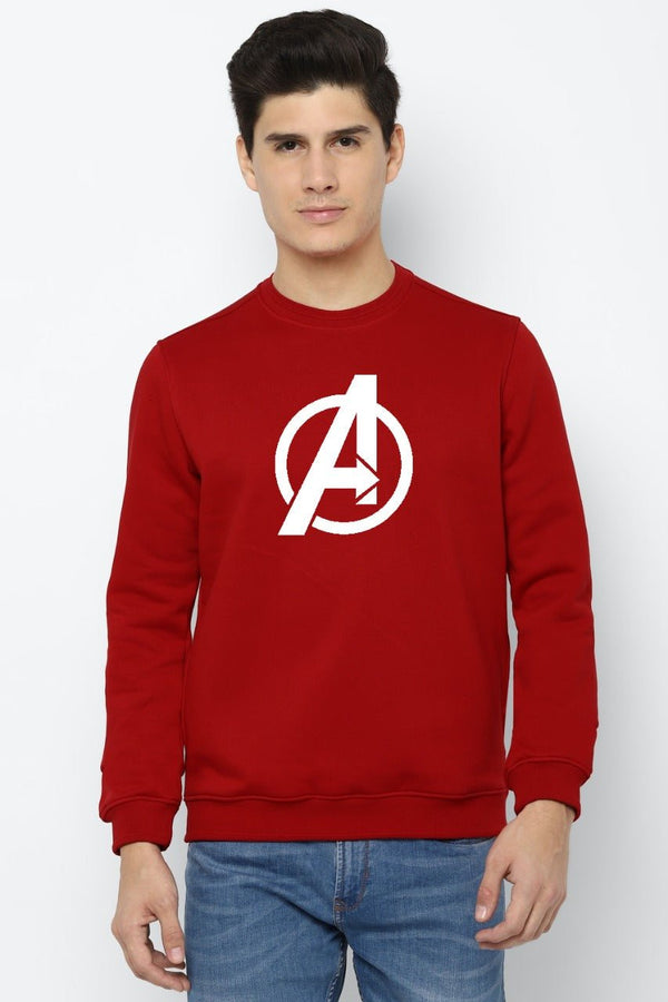 Emmerce - Avengers Logo Printed Sweatshirt