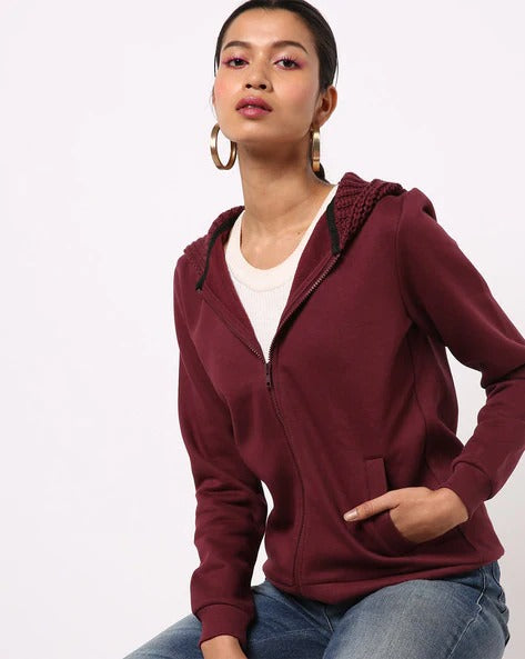 Emerce ZIPPER HOODIE - MAROON