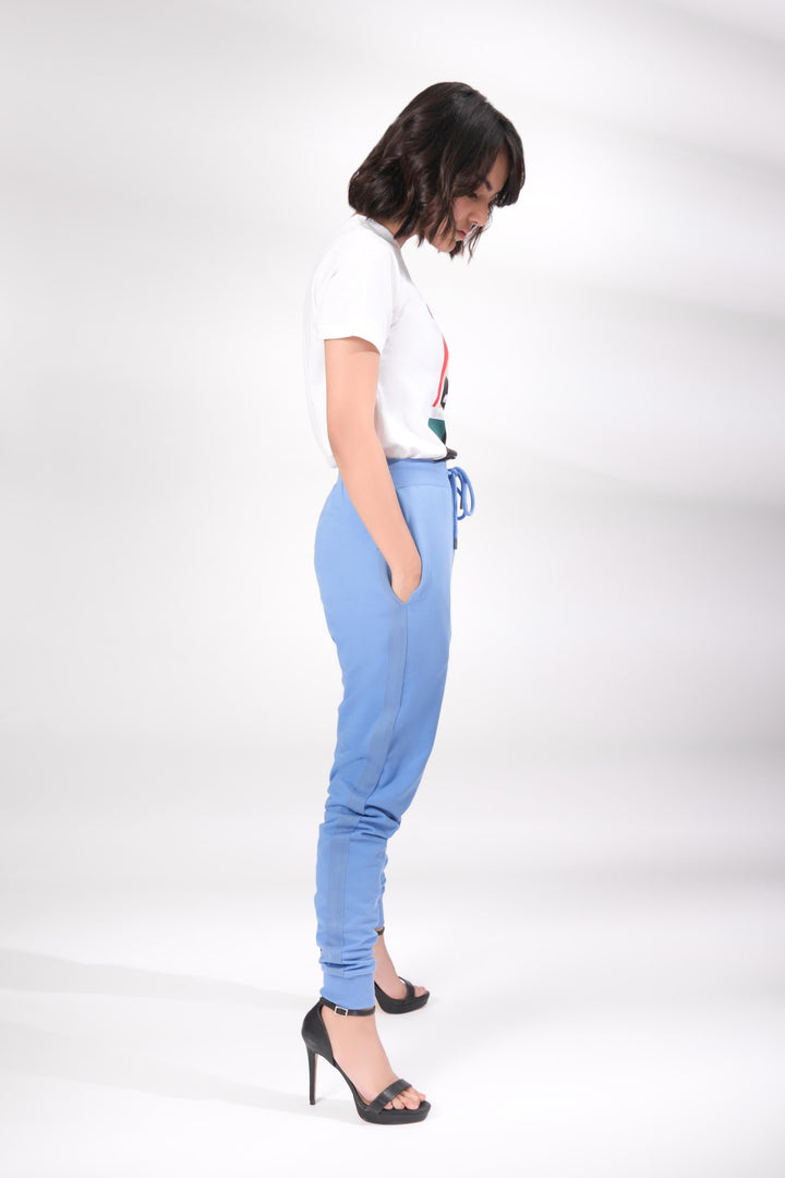 Sapphire Cotton Joggers