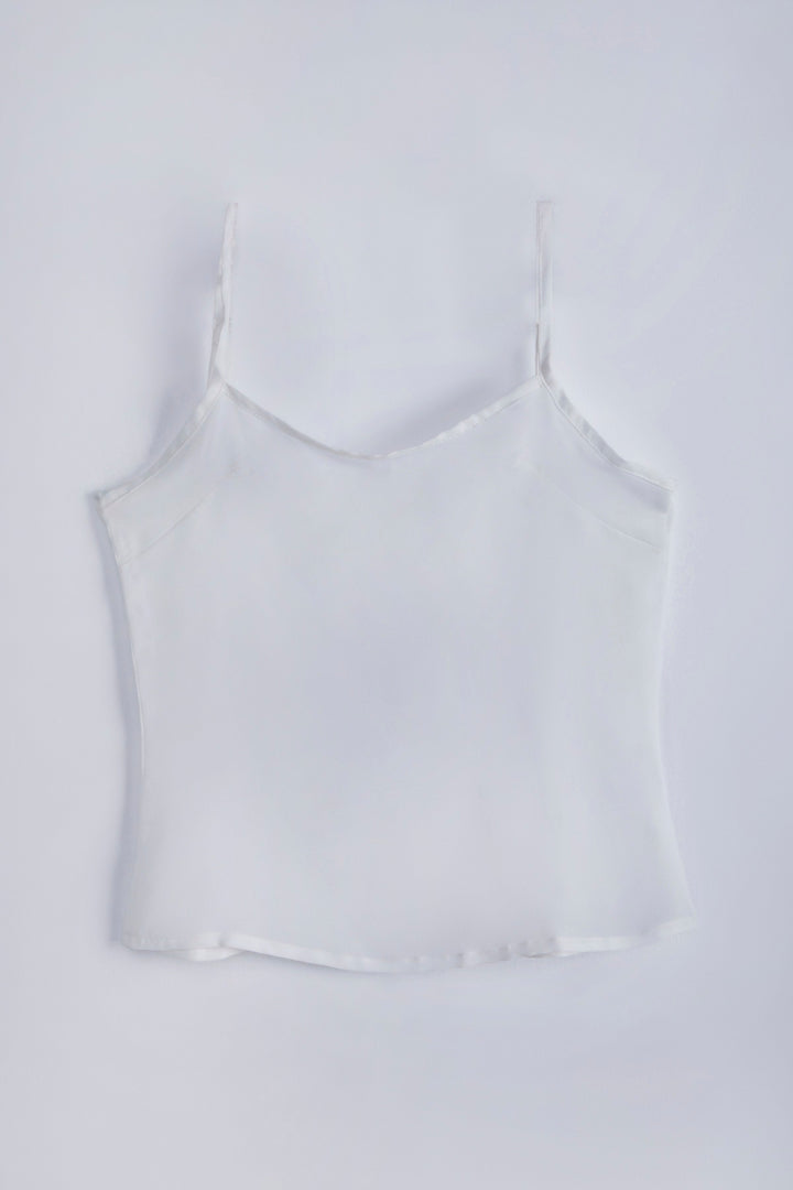 Sapphire-White Tank Top