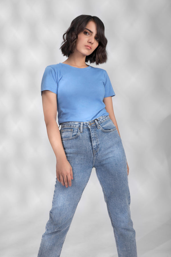 Sapphire Basic Cotton T-Shirt