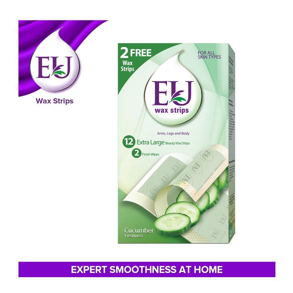 EU- Facial Wax Strip Cucumber- 12 Strip