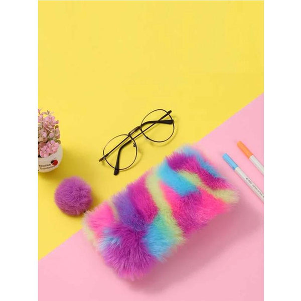 Shein- 1pc Plush Pencil Bag