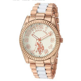 U.S Polo Assn- Womens Quartz Watch, Analog Display and Stainless Steel Strap- USC40125