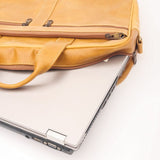 JILD - Everyday Companion Leather Laptop Bag - Mustard