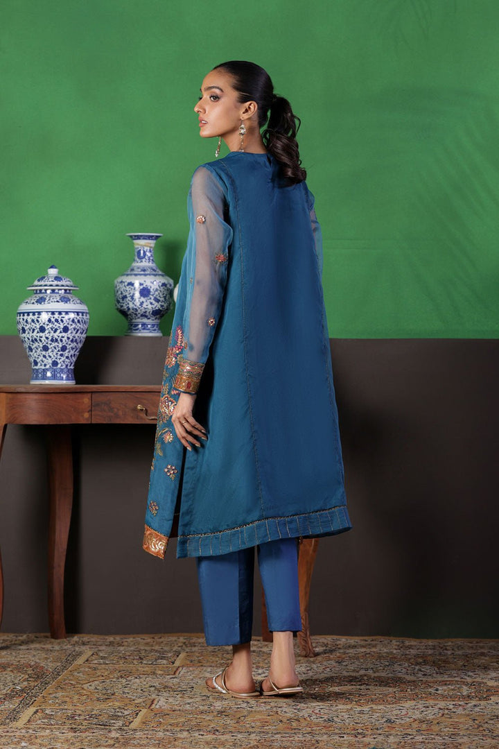 Sapphire- Embroidered Tissue Shirt