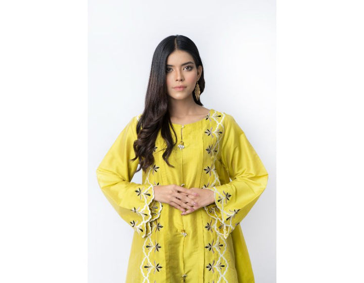 Sana Noor- Mustard flare 2 piece