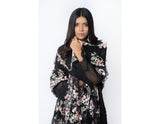 Sana Noor- Black Beauty Cotton Net Embroided 3 piece suit