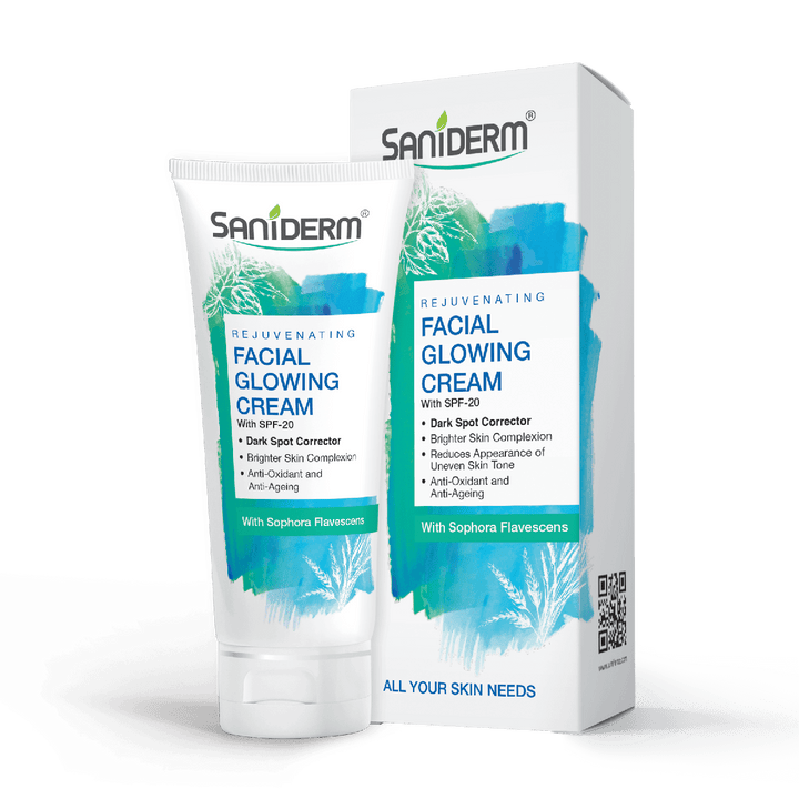 Saniderm- Glowing Cream With SPF-20, 50 gm tube