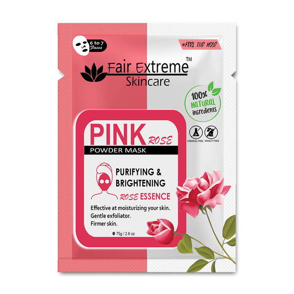 Fair Extreme Pink Rose Powder Mask, 75g– Purifying & Bright Skin