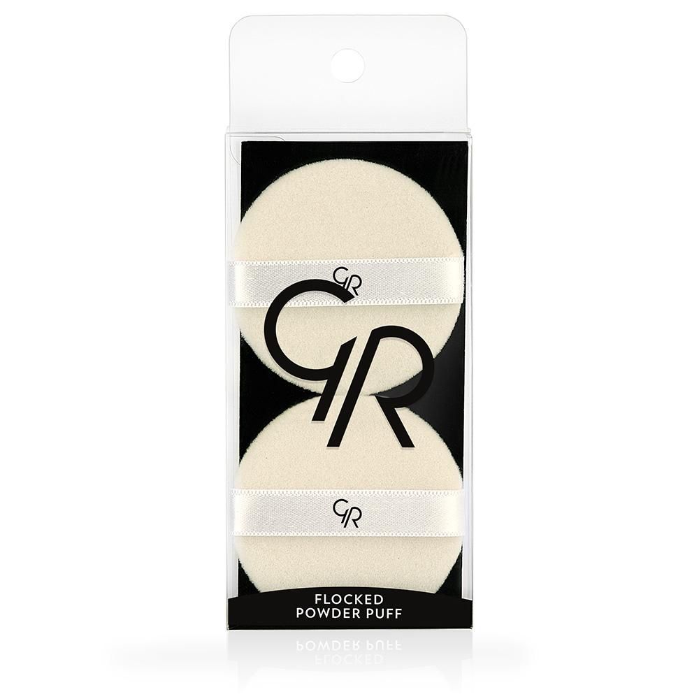 Golden Rose-Flocked Powder Puff – Bagallery