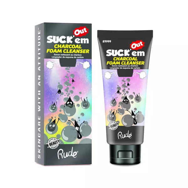 Rude Cosmetics - Foam'em Out Charcoal Foam Cleanser