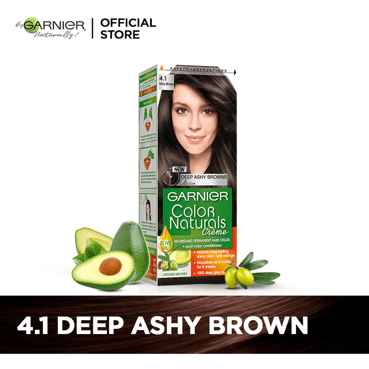 Garnier Color Naturals 4.1 Deep Ashy Brown Hair Dye
