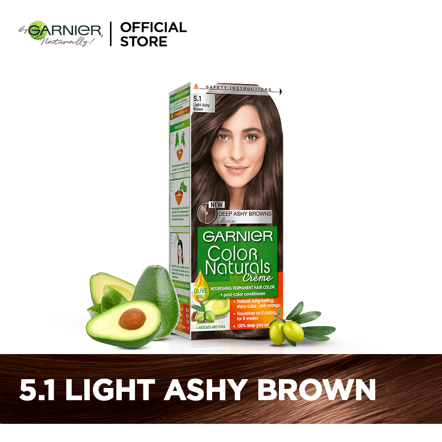 Garnier Color Naturals 5 1 Light Ashy Brown Bagallery Deals