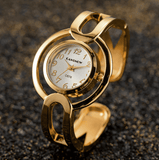 Dama Rusa- Golden White Bracelet Watch For Women- TM-W-37