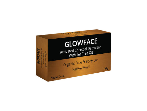 BELA - GLOWFACE – Activated Charcoal Detox Bar With Tea Tree Oil 107g